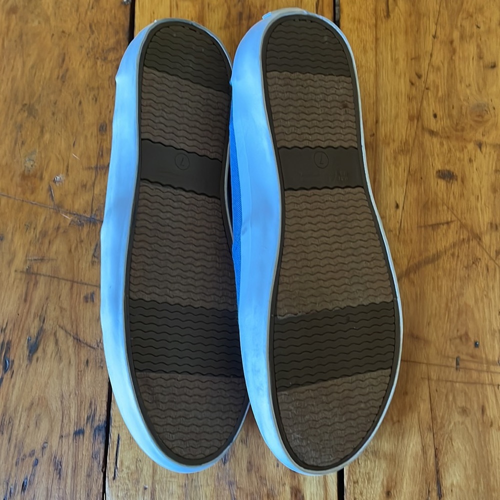 NAUTICA SUMMER CANVAS SLIP ON WOMENS SIZE 7 DENIM BLUE - Picture 5 of 6